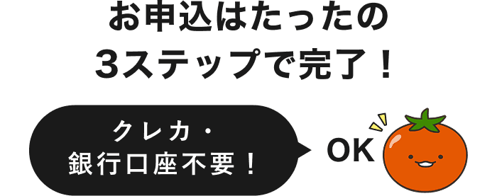 お申し込みは3ステップ!